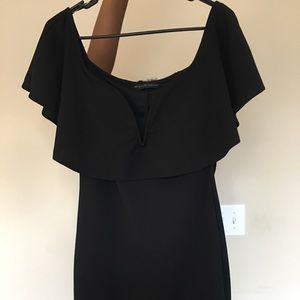 Off the shoulder body on dress